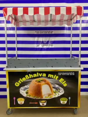 Dondurmalı İrmik Helvası Arabası 60x130