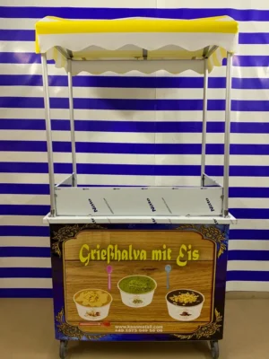 Dondurmalı İrmik Helvası Arabası 60x100