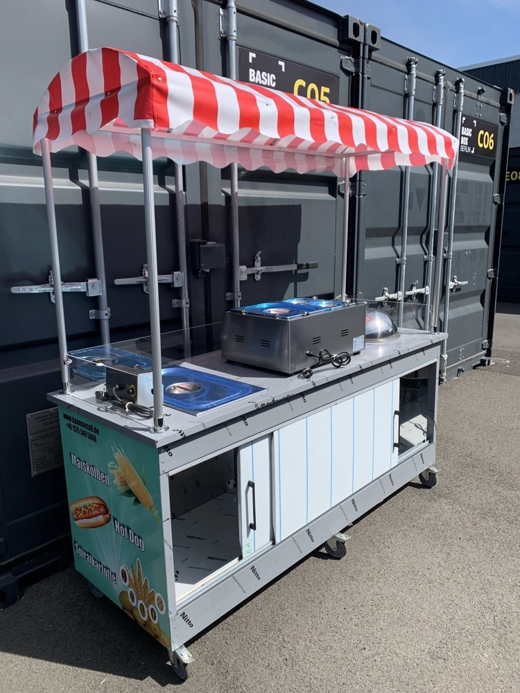 Koçan Mısır Hot Dog ve Çubukta Patates Standı Almanya - Görsel 4