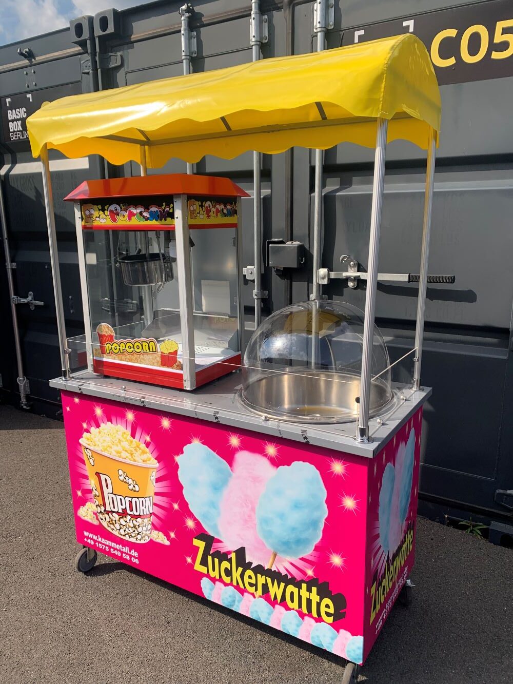 Popcorn Ve Pamuk Şeker Arabası - Görsel 2