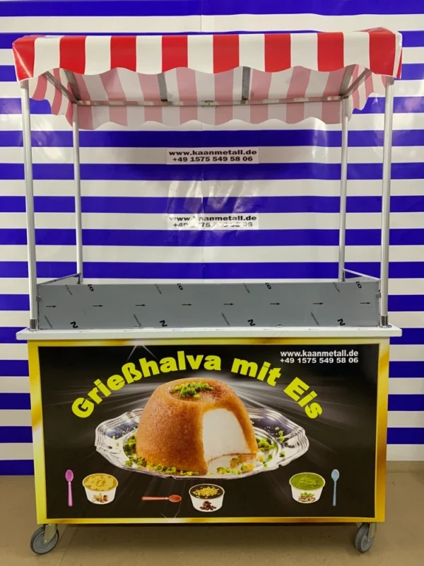 Grießhalva mit Eis  Wagen 60x130