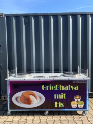 Grießhalva mit Eis Stand 65x180