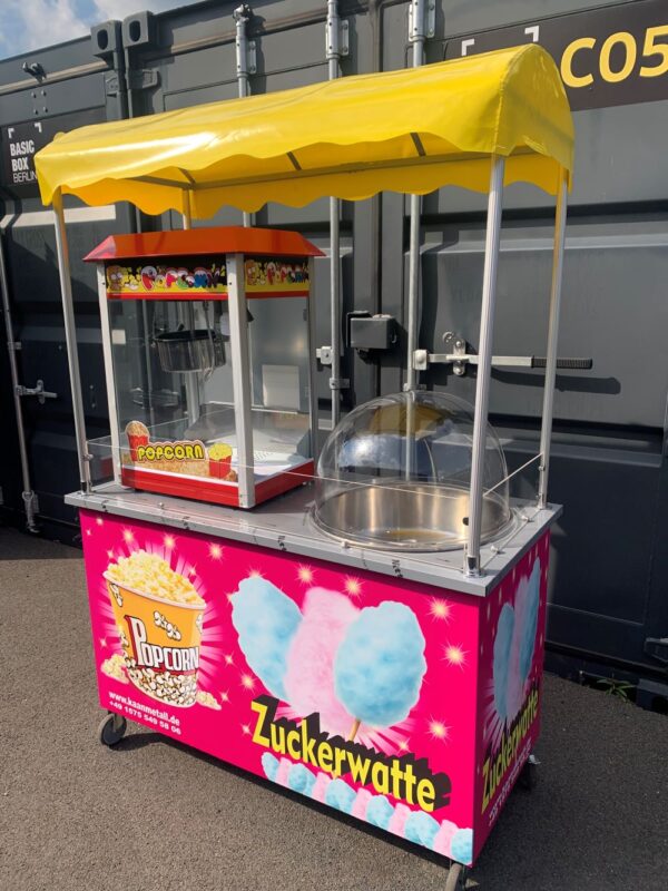 Popcorn und Zuckerwatte Wagen – Bild 2