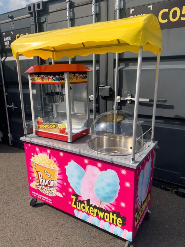 Popcorn und Zuckerwatte Wagen – Bild 3