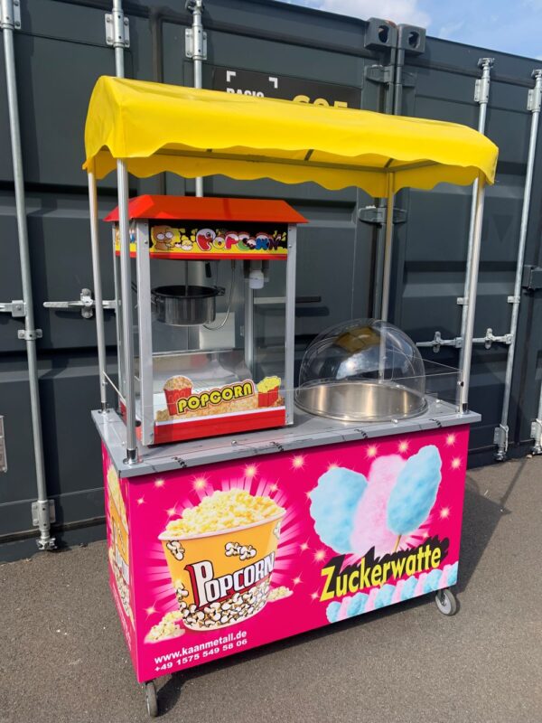 Popcorn und Zuckerwatte Wagen – Bild 4