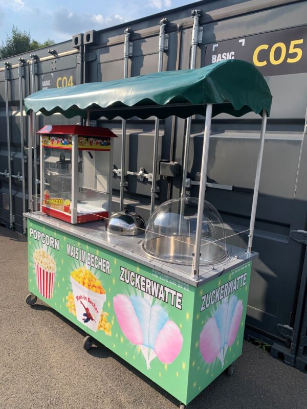 Popcorn Mais im Becher und Zuckerwette Wagen – Bild 5