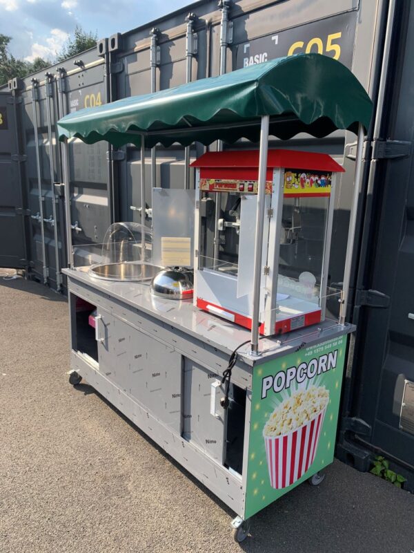 Popcorn Mais im Becher und Zuckerwette Wagen – Bild 7